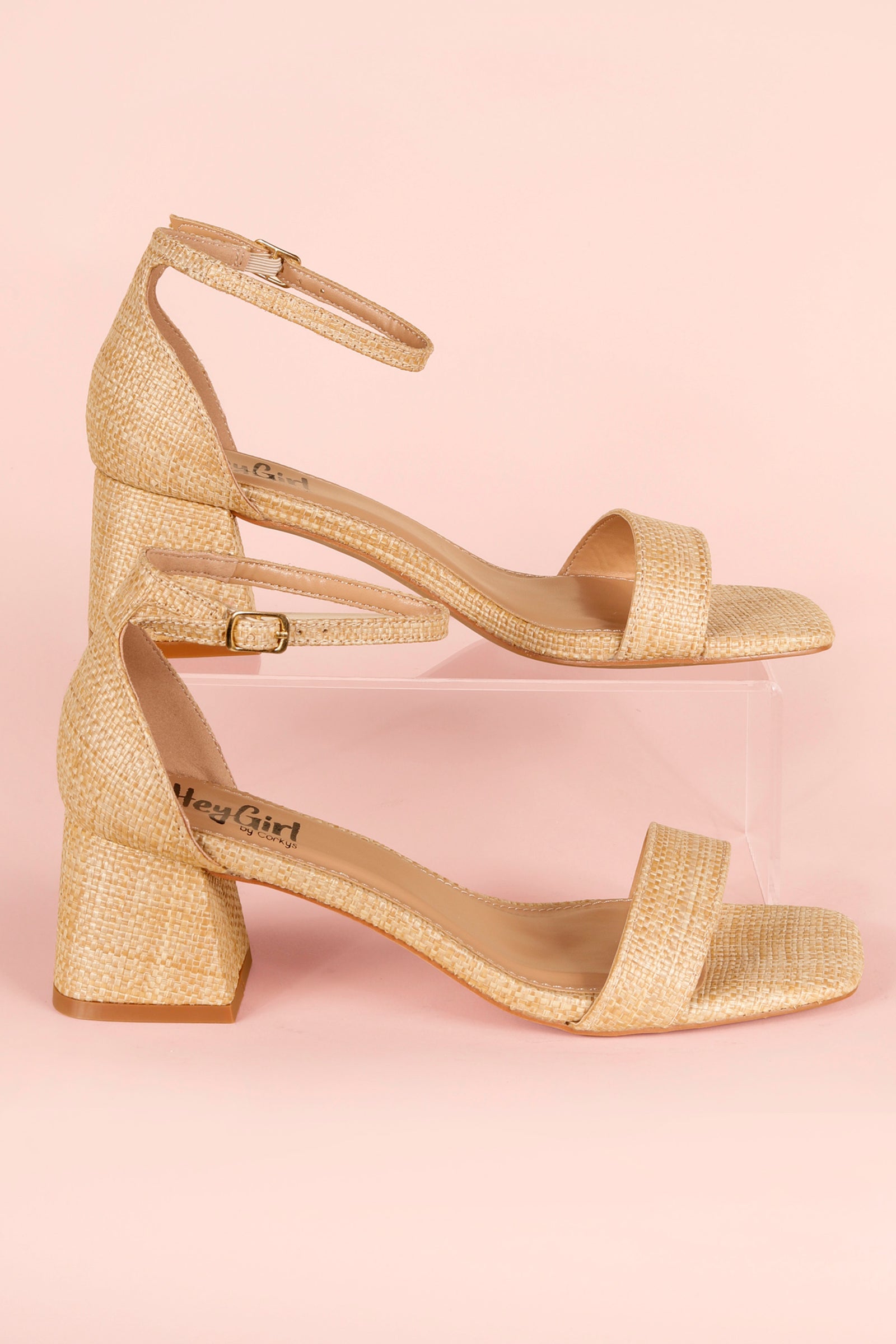 Corkys Save The Date Raffia Heels - FINAL SALE