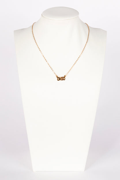 Ohio Gold Necklace