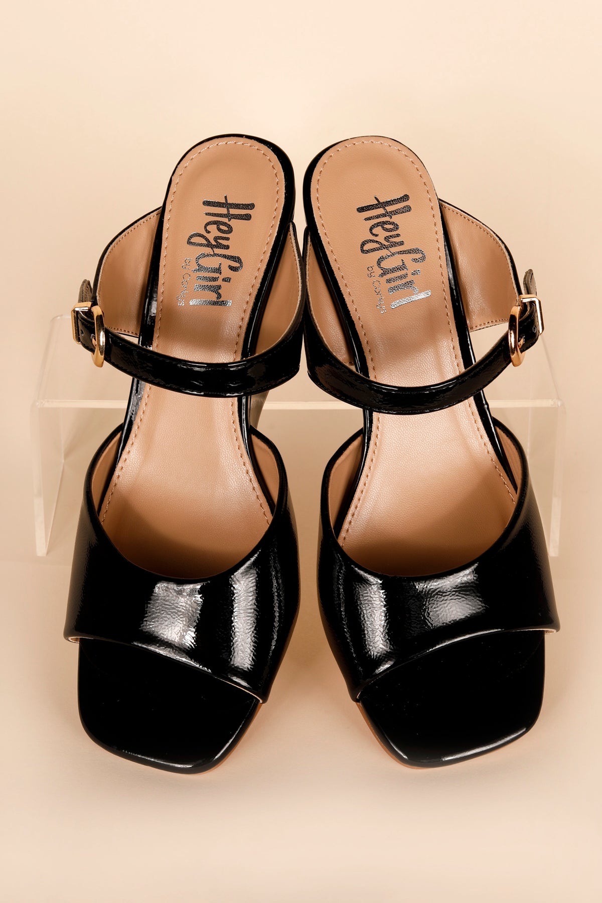 Corkys XOXO Black Wedge Heel