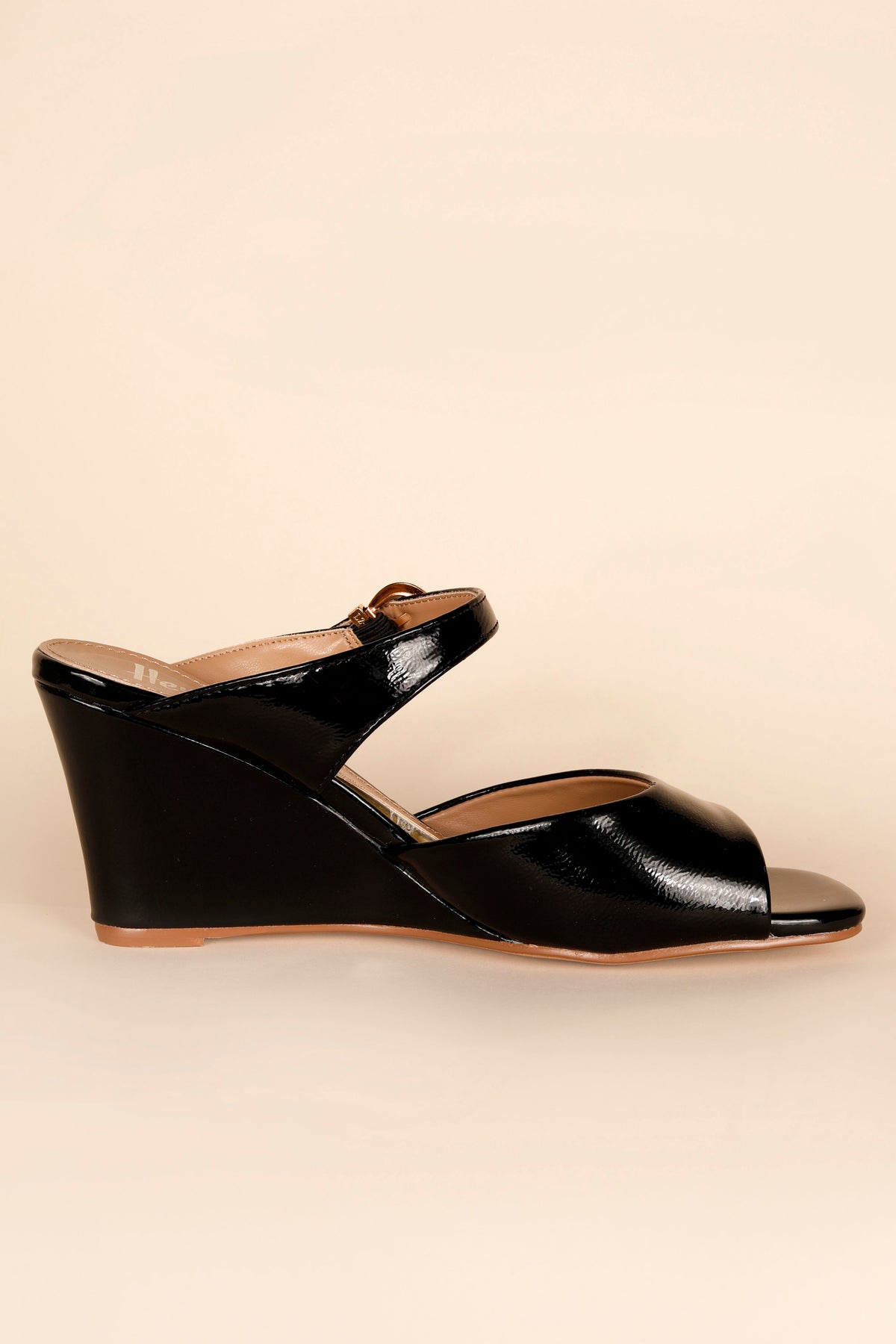 Corkys XOXO Black Wedge Heel
