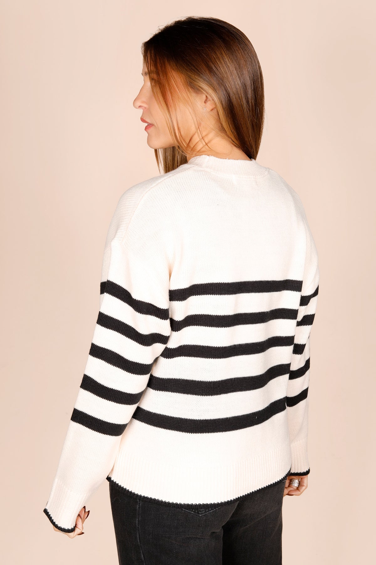 Miriam Black Striped Sweater