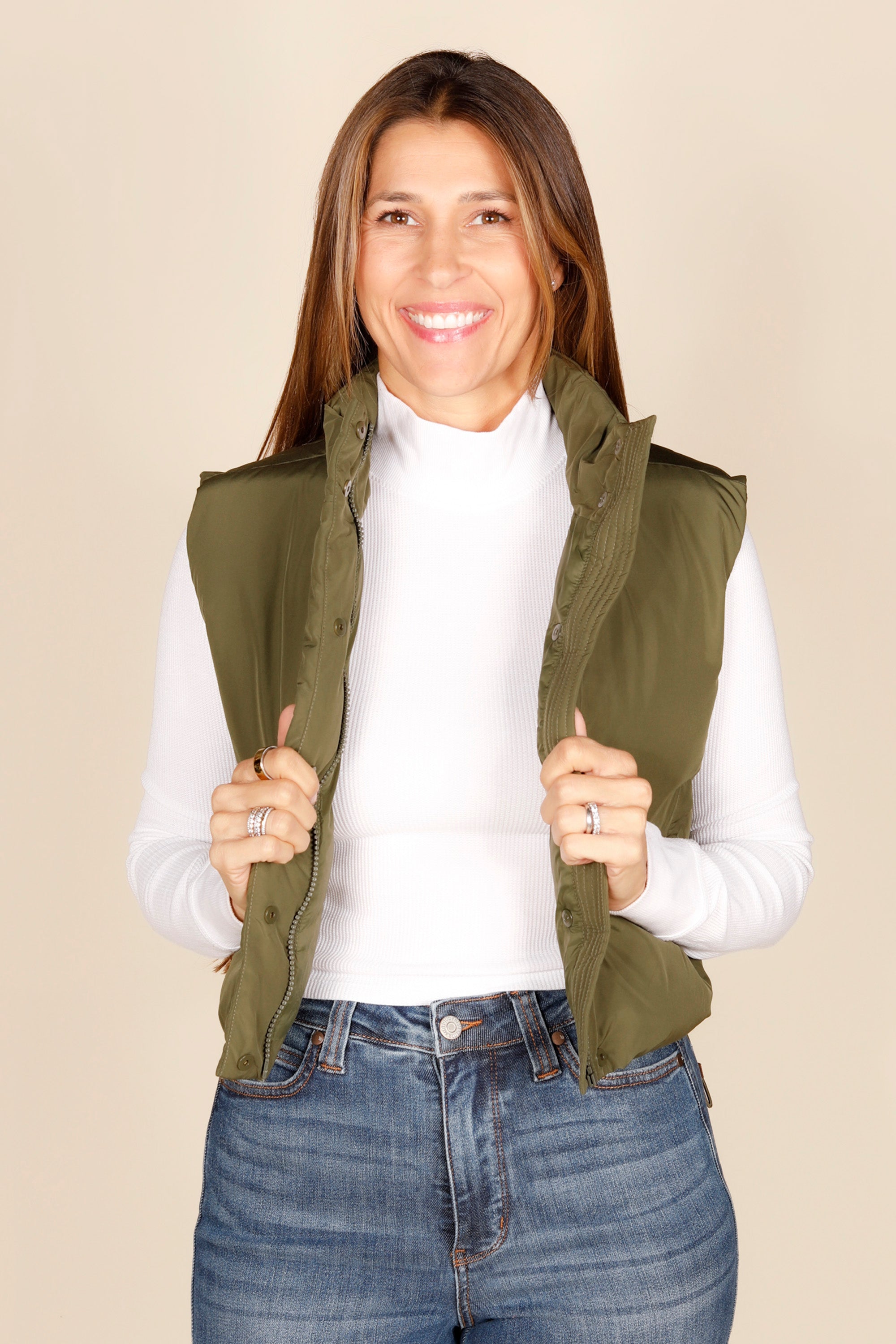 Ivy Green Puffer Vest