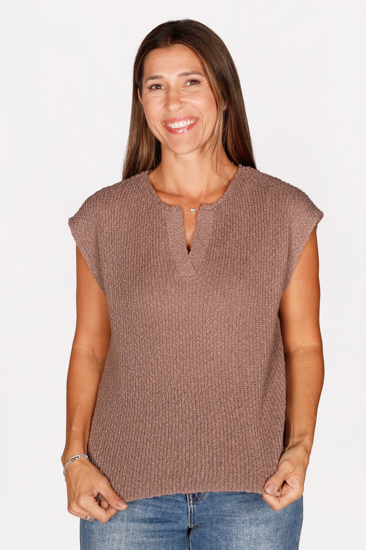 Mocha Knit Dolman Top