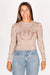 Belize Taupe Lace Top
