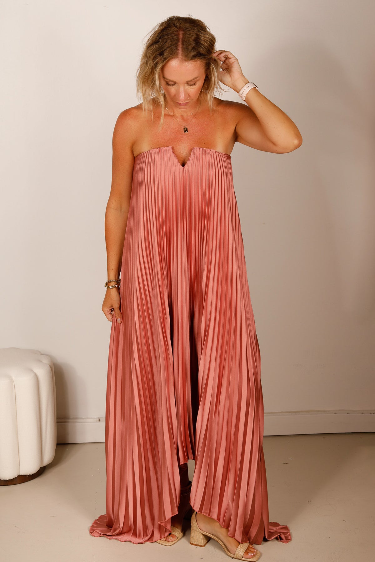 Hazel Shimmer Maxi Dress
