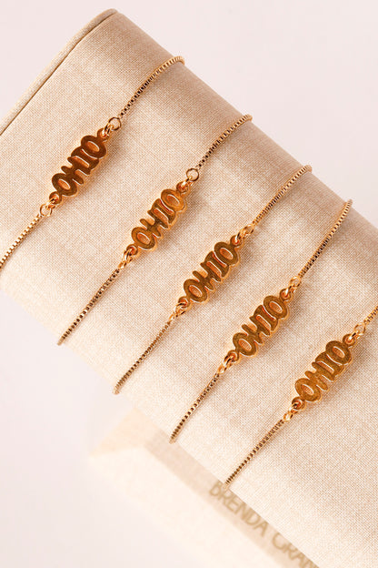Ohio Gold Bracelet