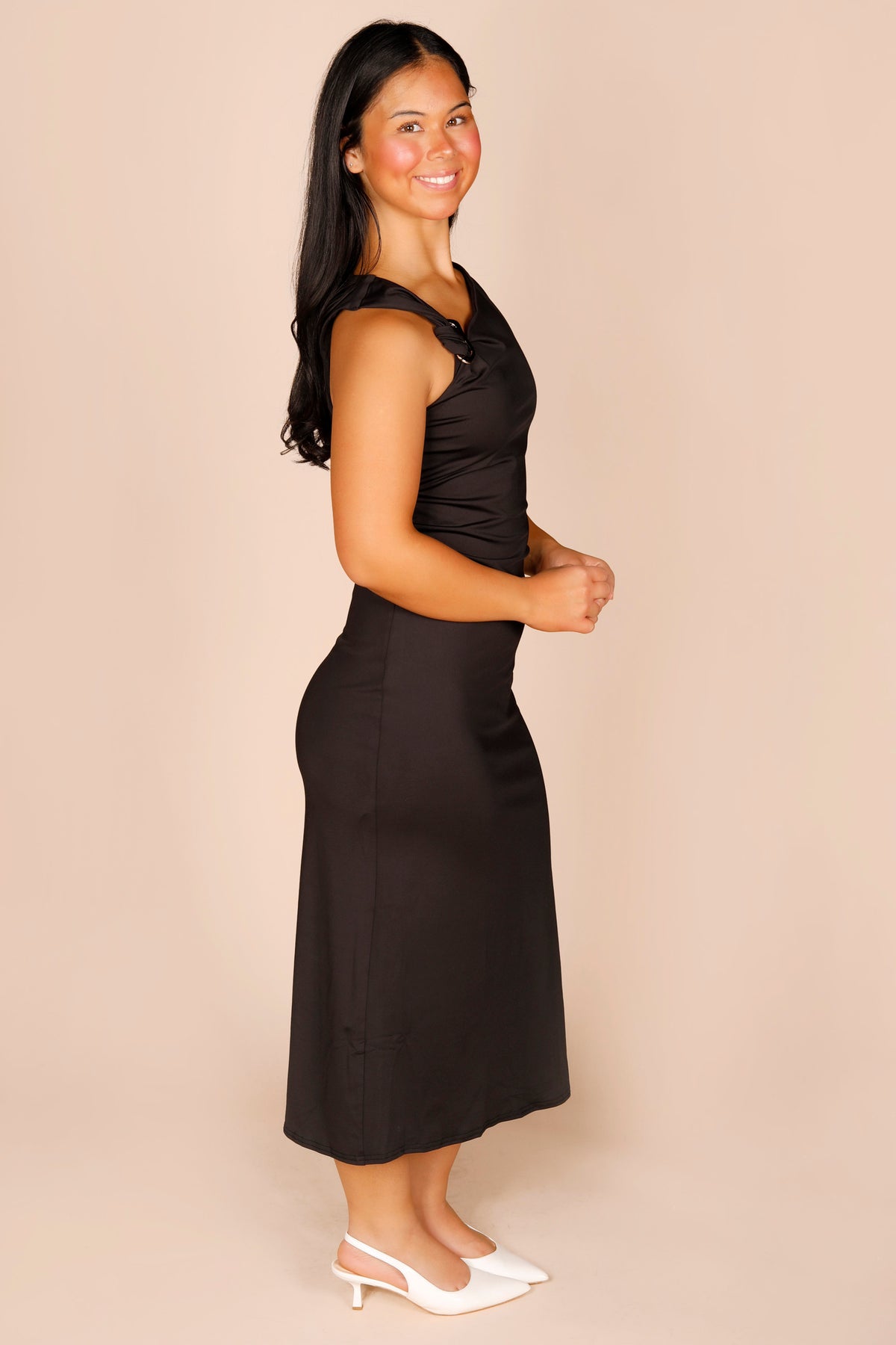 Catherine Black Statement Dress
