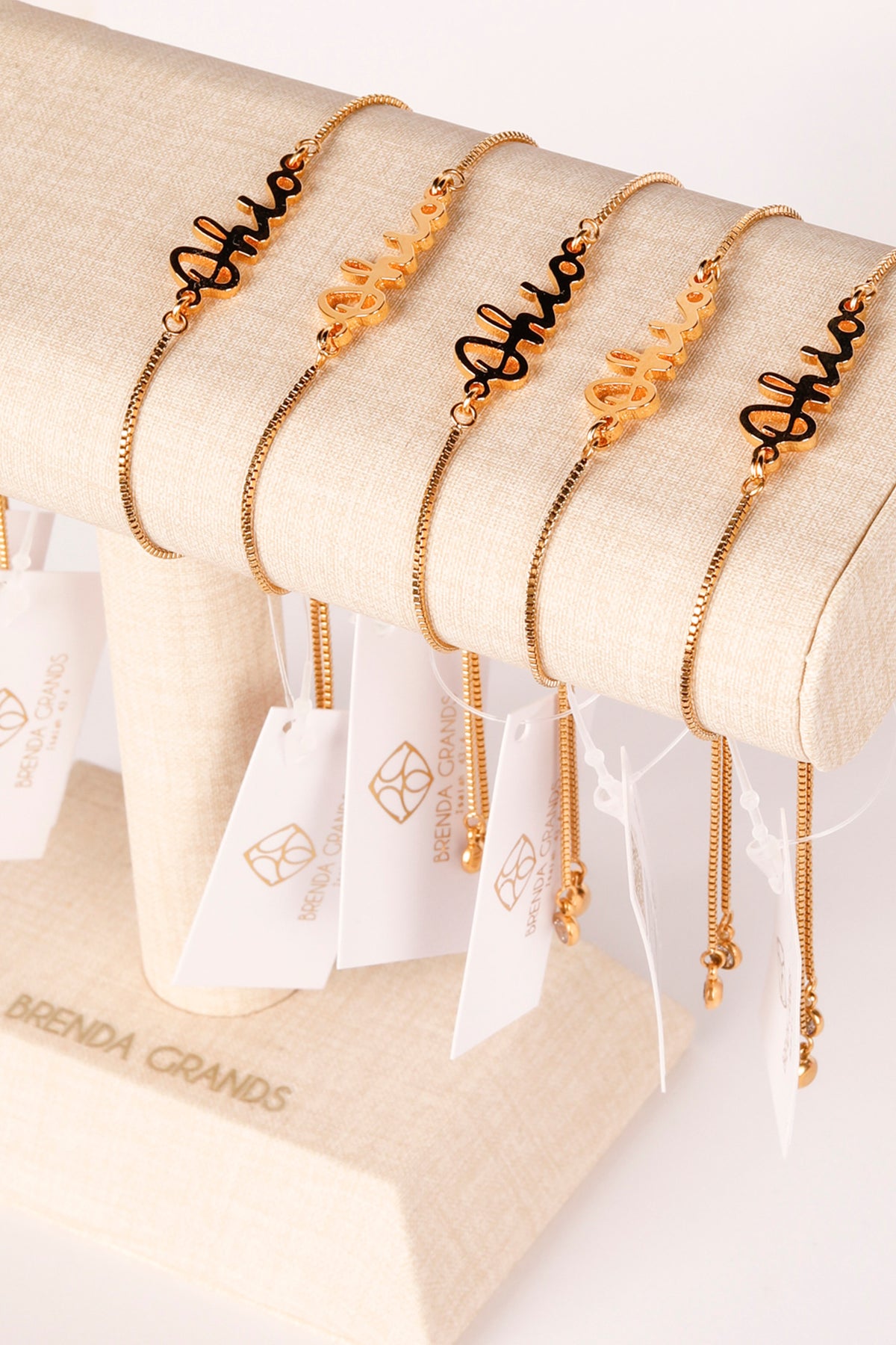 Ohio Script Gold Bracelet