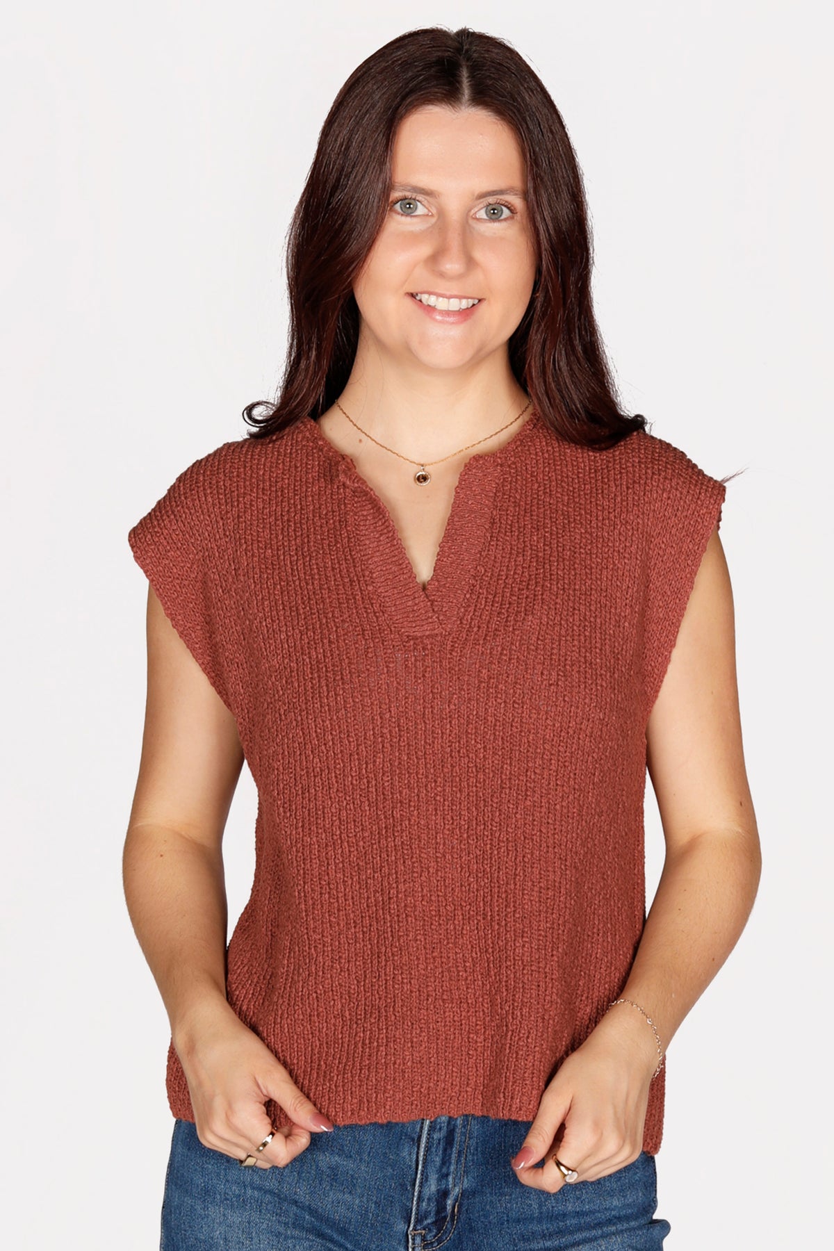 Marsala Knit Dolman Top