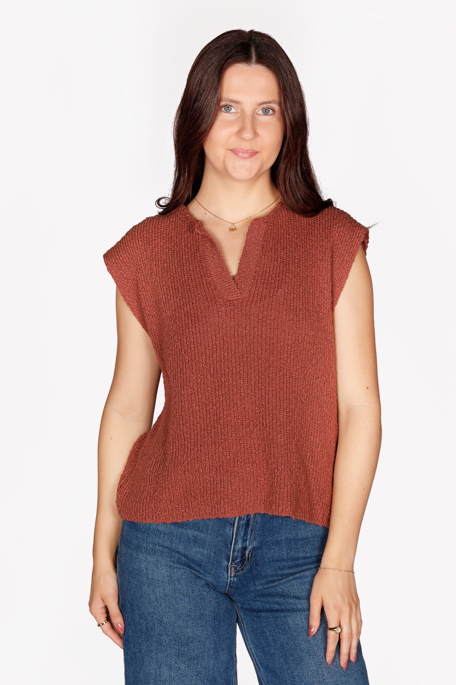 Marsala Knit Dolman Top