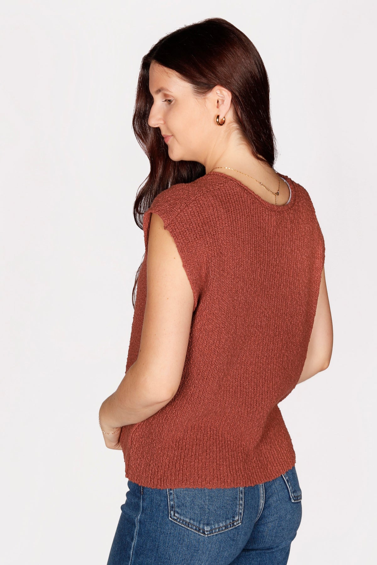 Marsala Knit Dolman Top