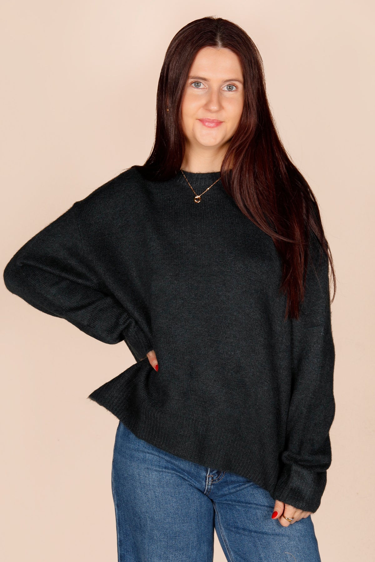 Tabby Green Sweater - FINAL SALE