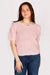 Pink Puff Sleeve Knit Top