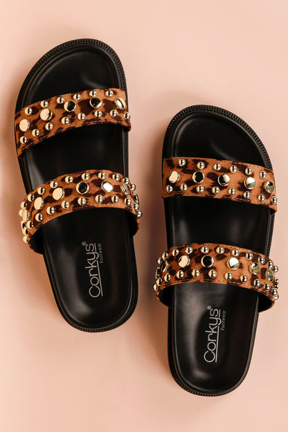 Corkys Have A Seat Leopard Sandal