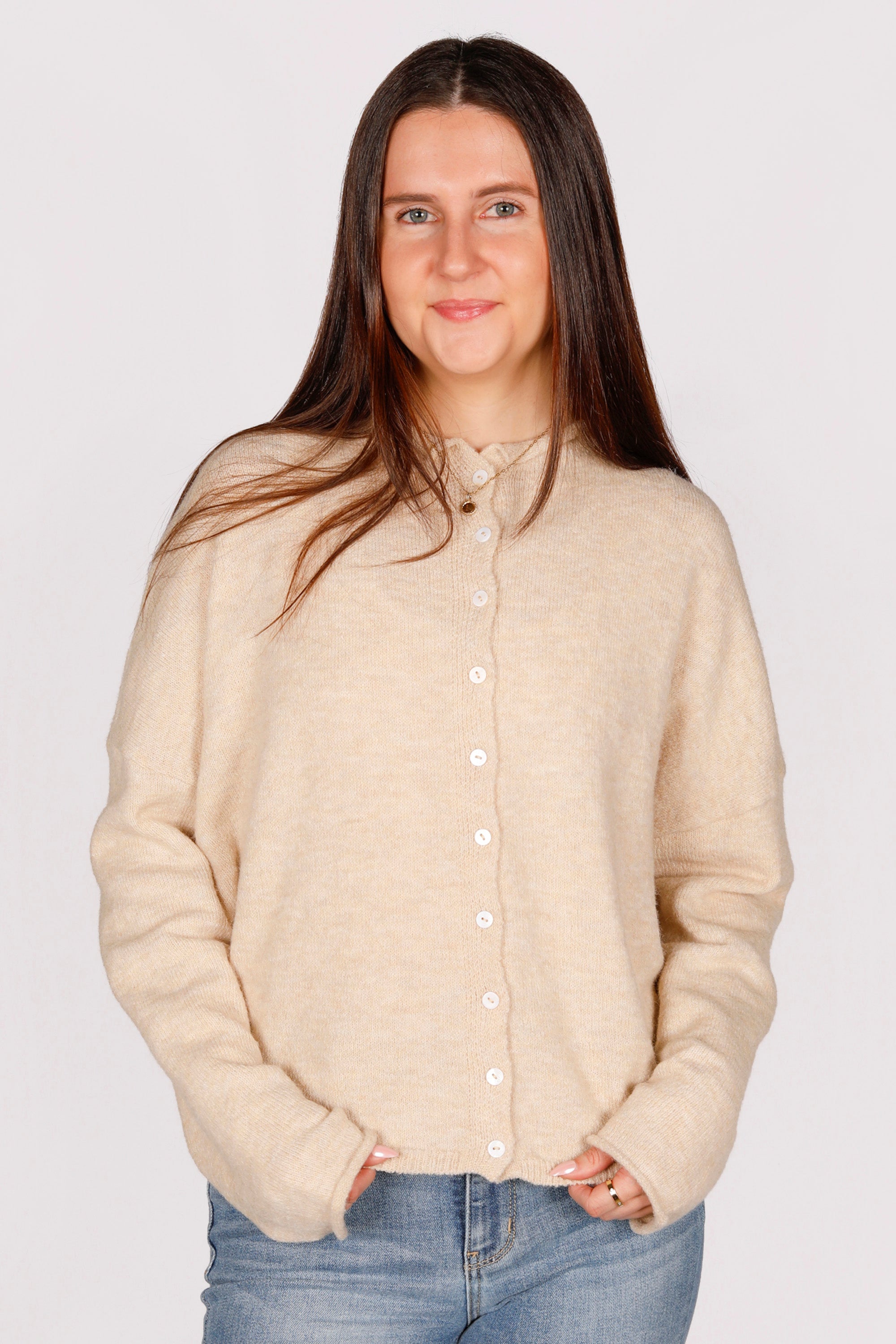 Natural Lightweight Cardigan