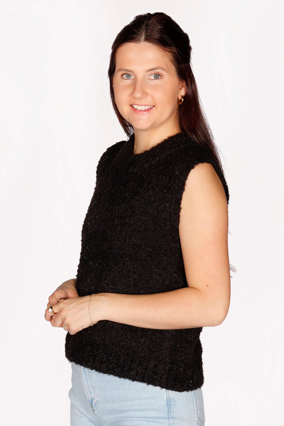 Wren Black Sweater Vest