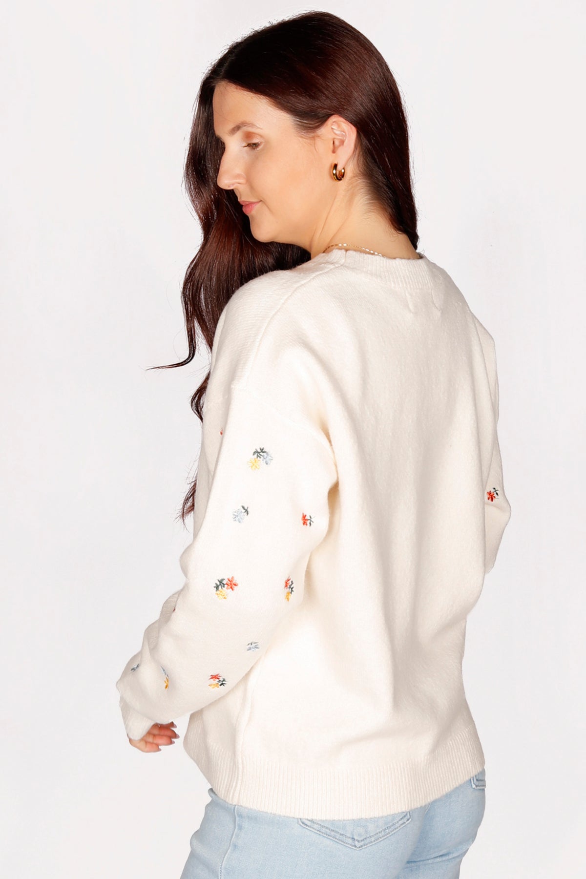 Willa Floral Cream Sweater