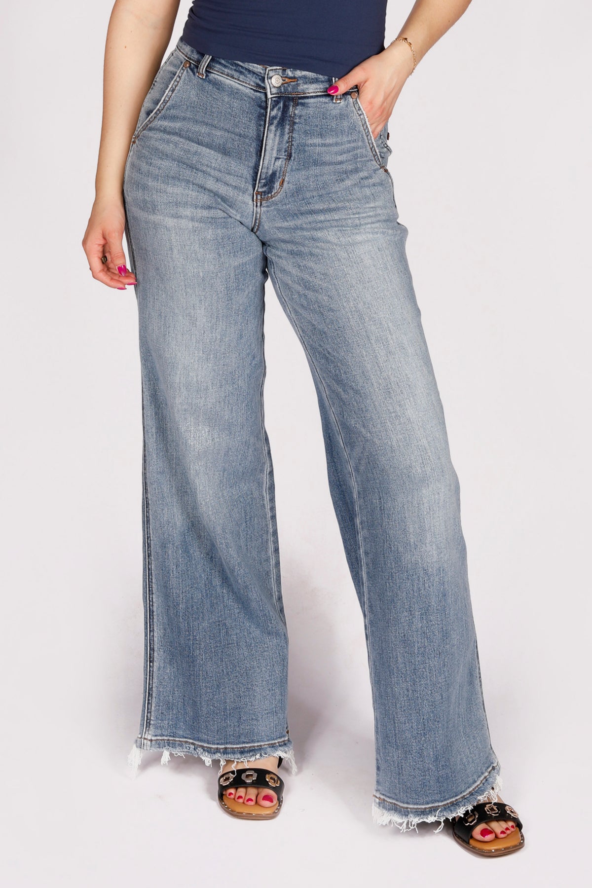 Judy Blue HW Retro Wide Leg Denim