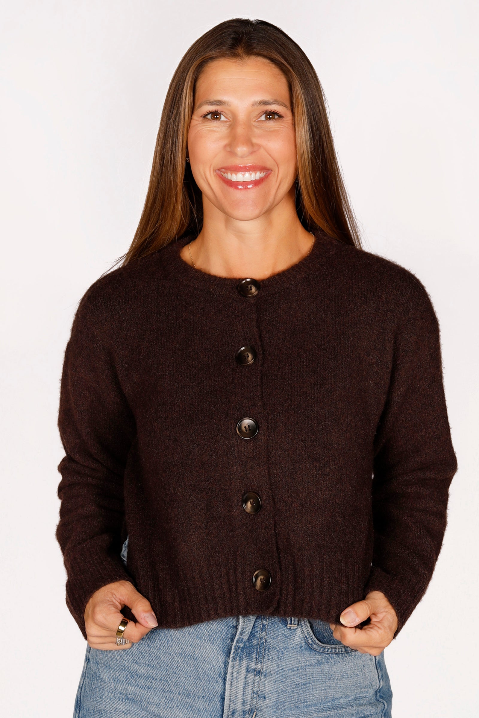 Adeline Brown Cardigan
