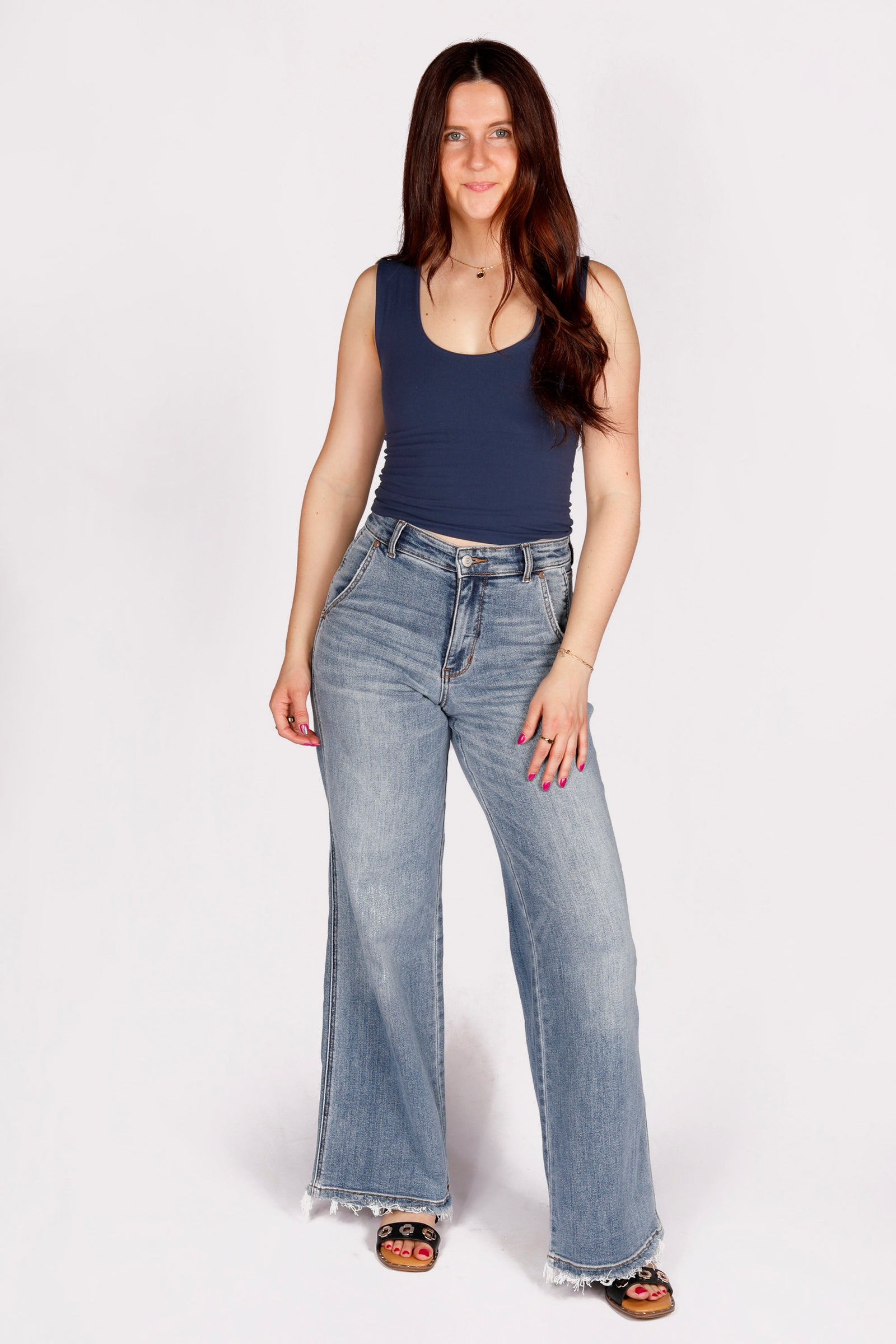 Judy Blue HW Retro Wide Leg Denim