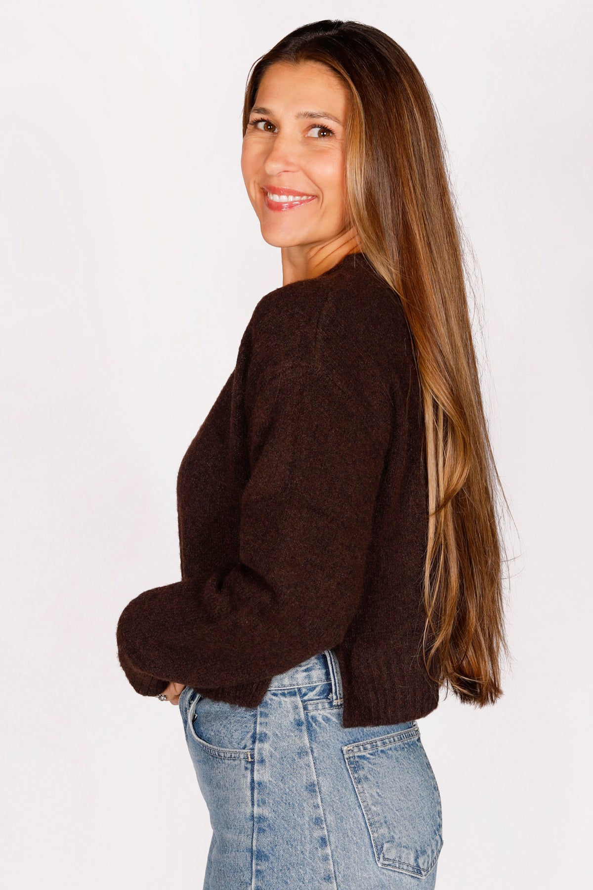 Adeline Brown Cardigan