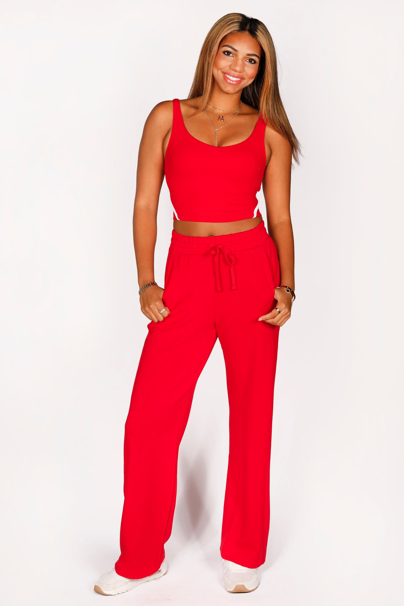 Kelsey Red Straight Leg Pant