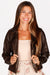 Elodie Coco Brown Moto Jacket