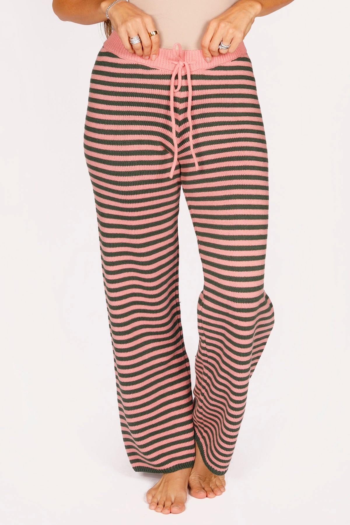 Emily Green &amp; Pink Knit Pants