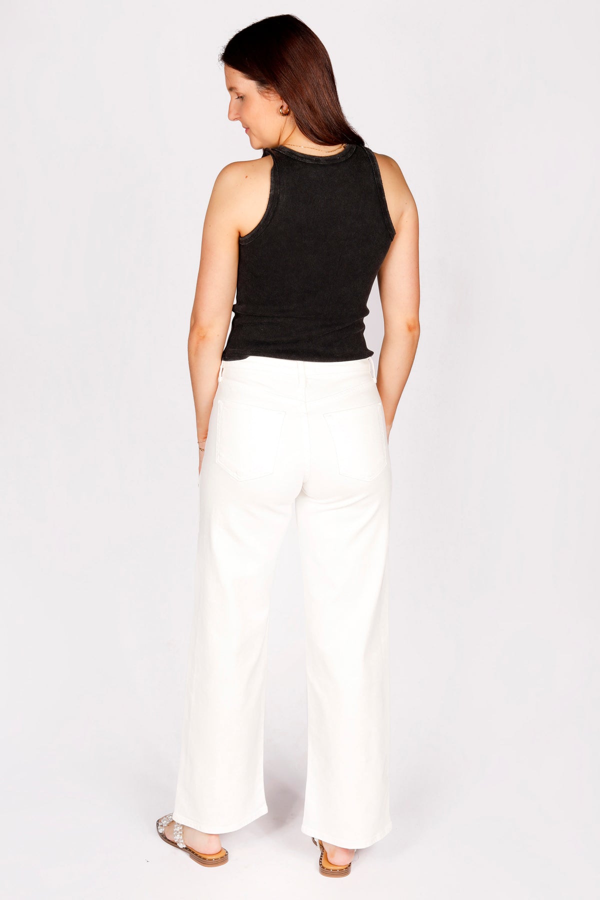 White Mid Rise Denim - FINAL SALE