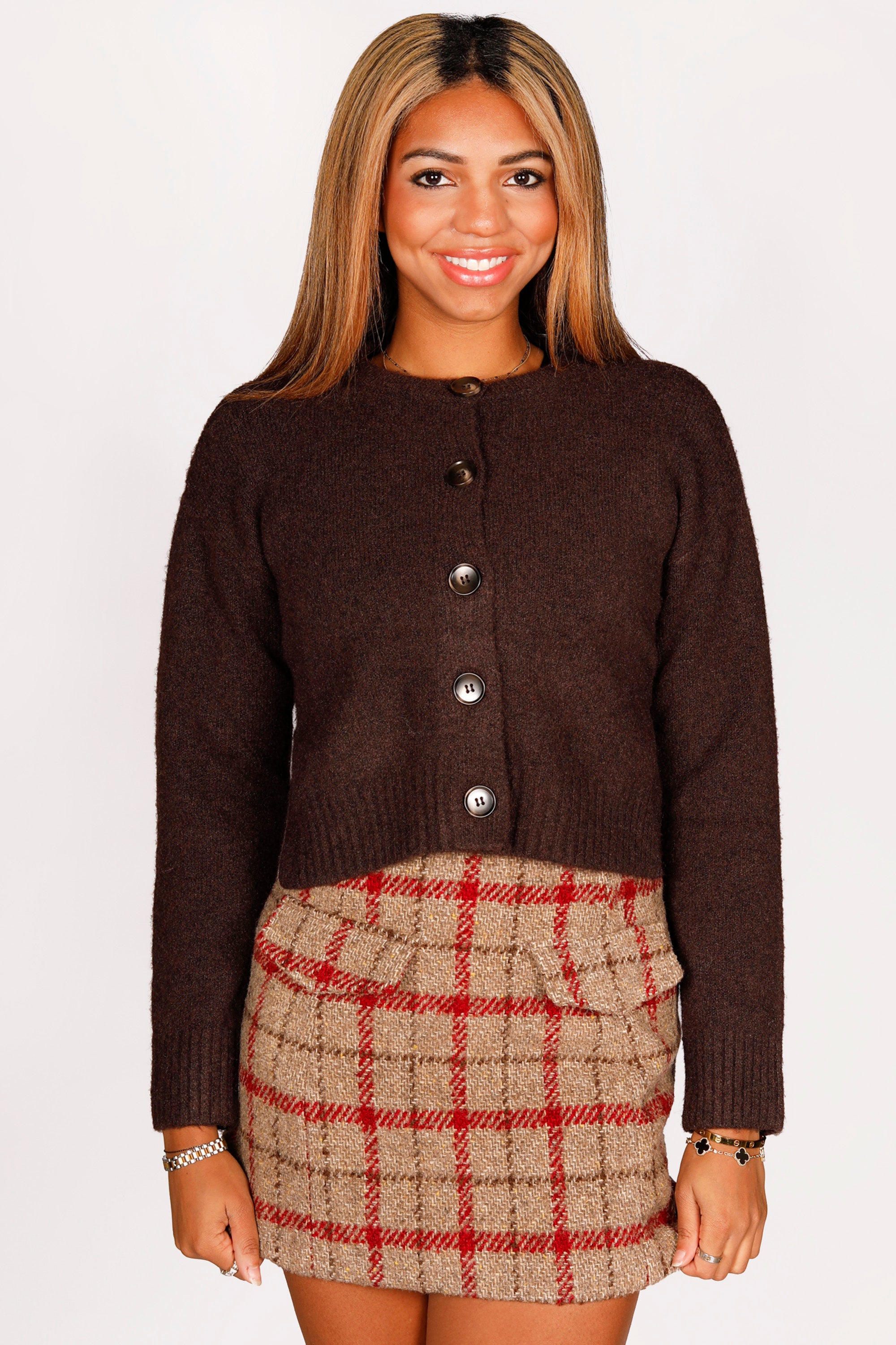 Dayna Plaid Mini Skirt