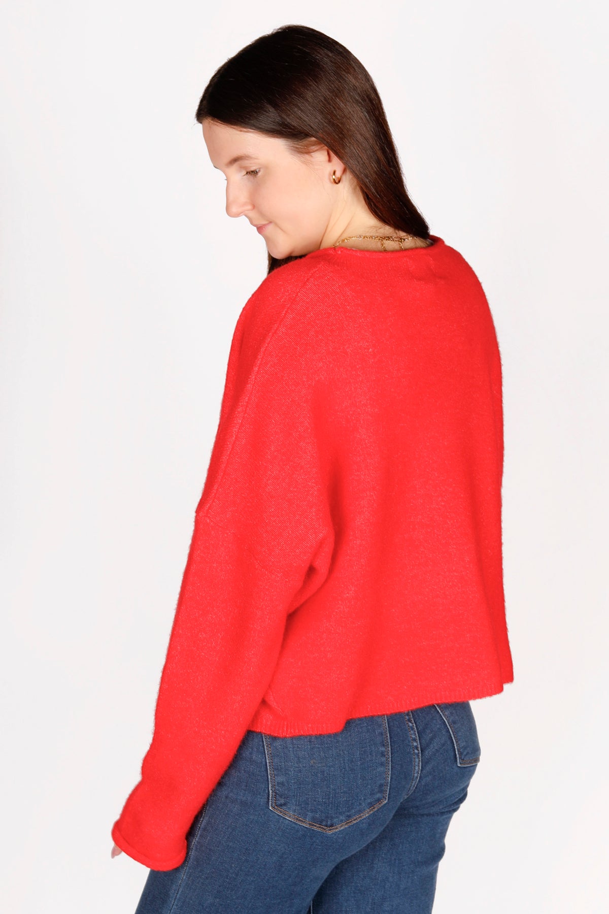 Red Lightweight Cardigan