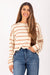 Iris Tan Striped Top