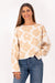 Tan & Ivory Floral Sweater