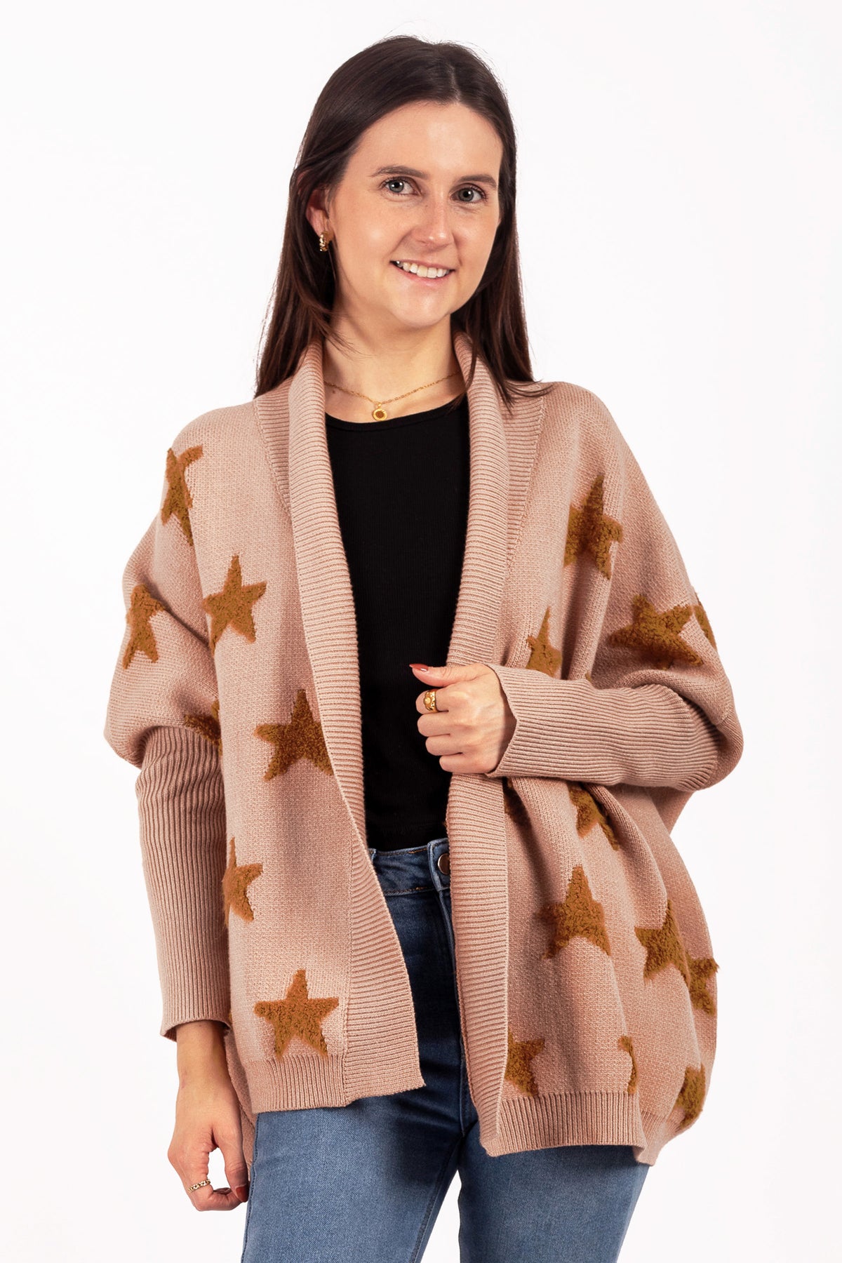 Cardigan with outlet stars