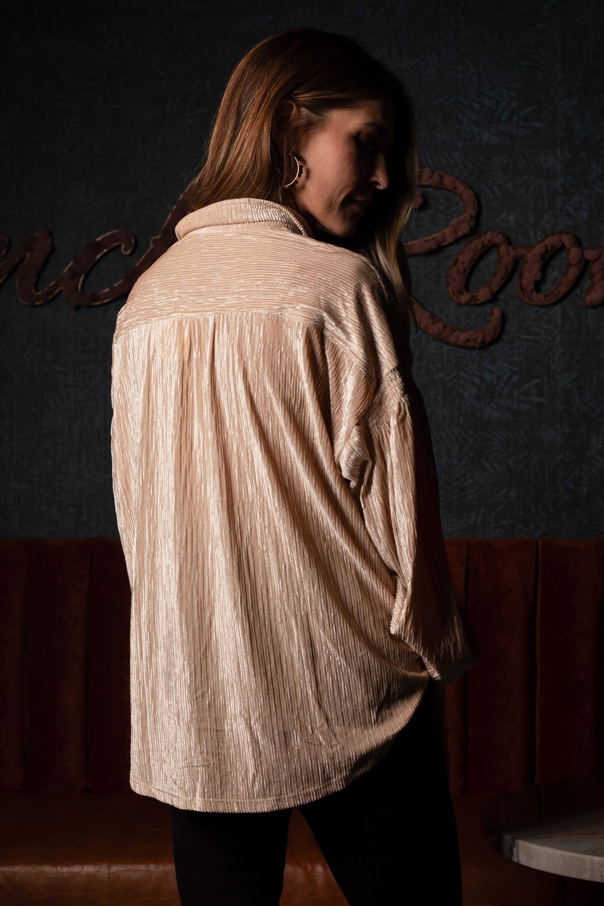 Maya Cream Velvet Top - FINAL SALE