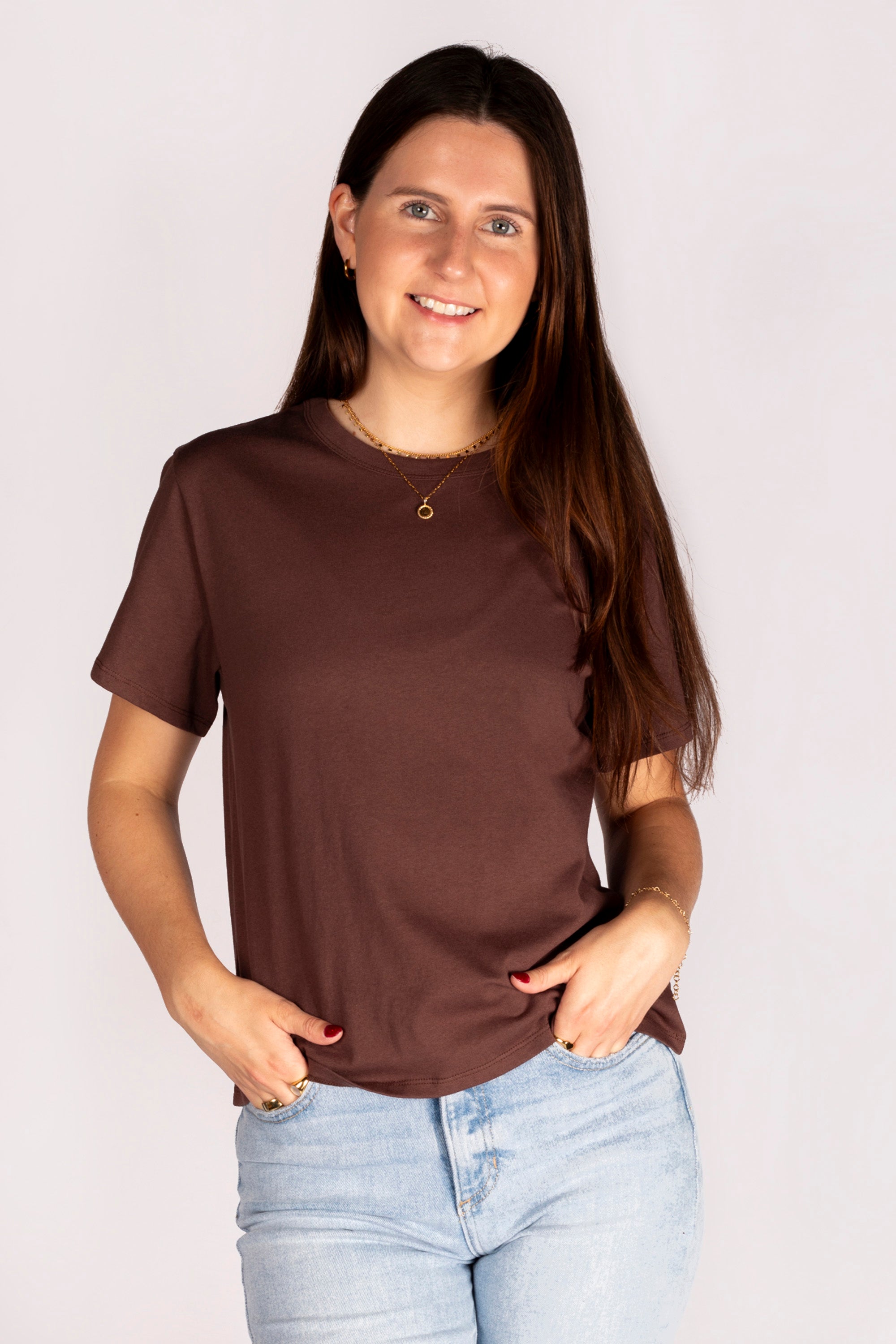 Brown Boxy Tee