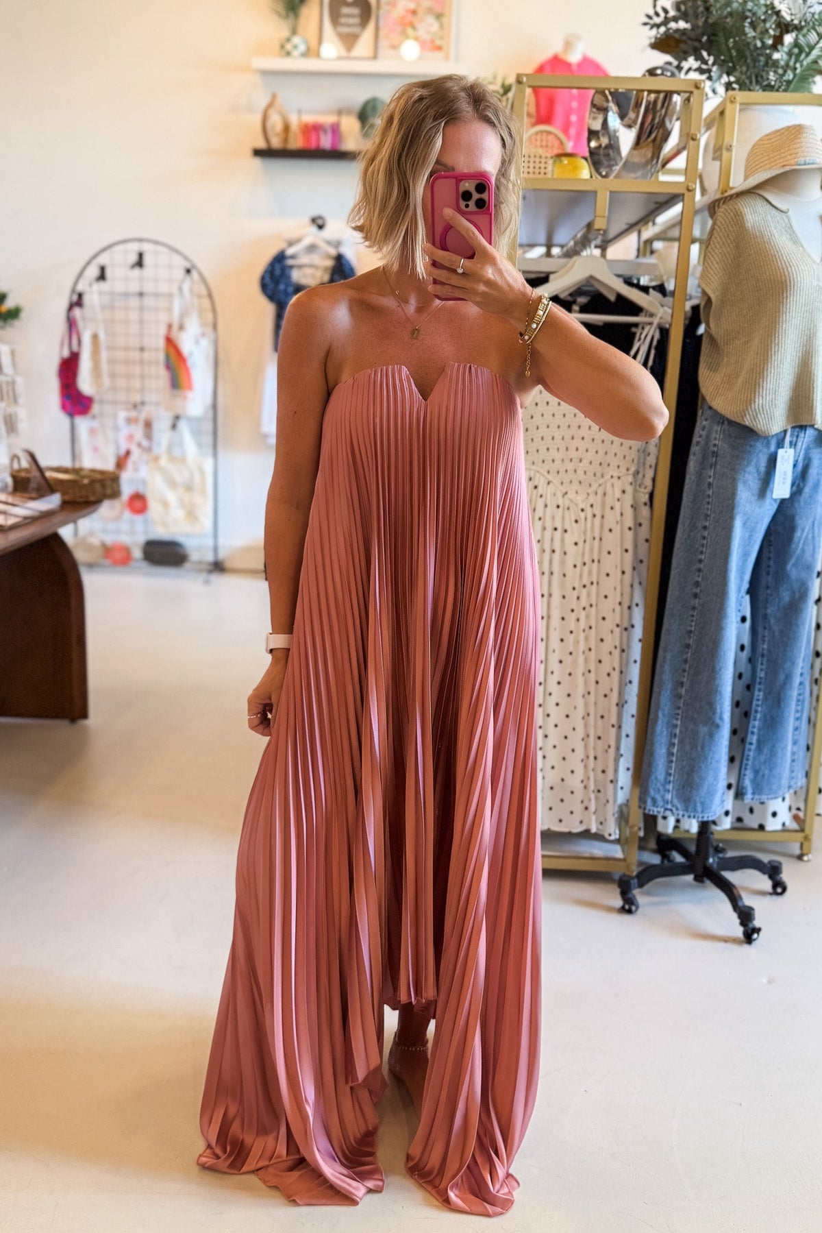 Hazel Shimmer Maxi Dress