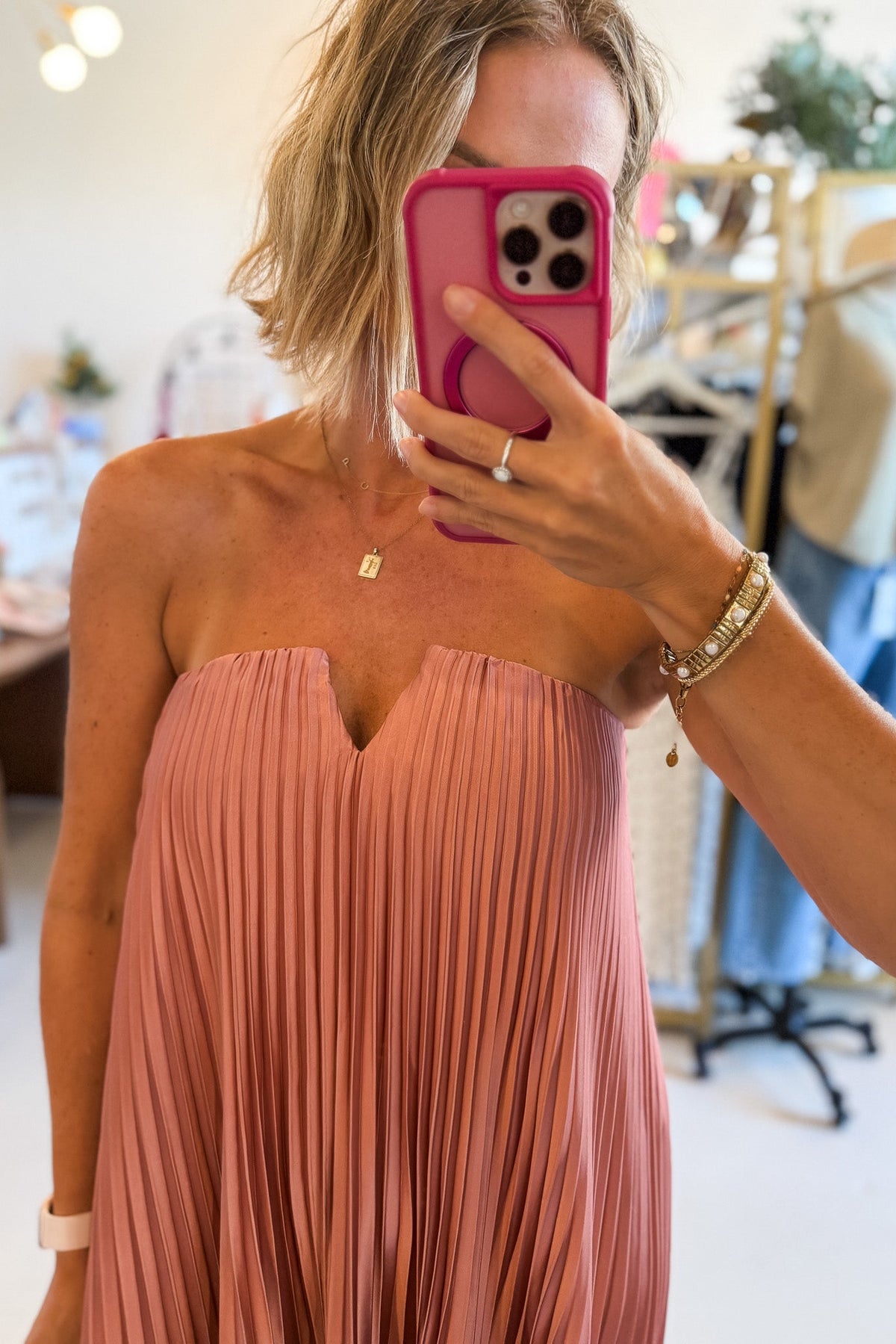 Hazel Shimmer Maxi Dress