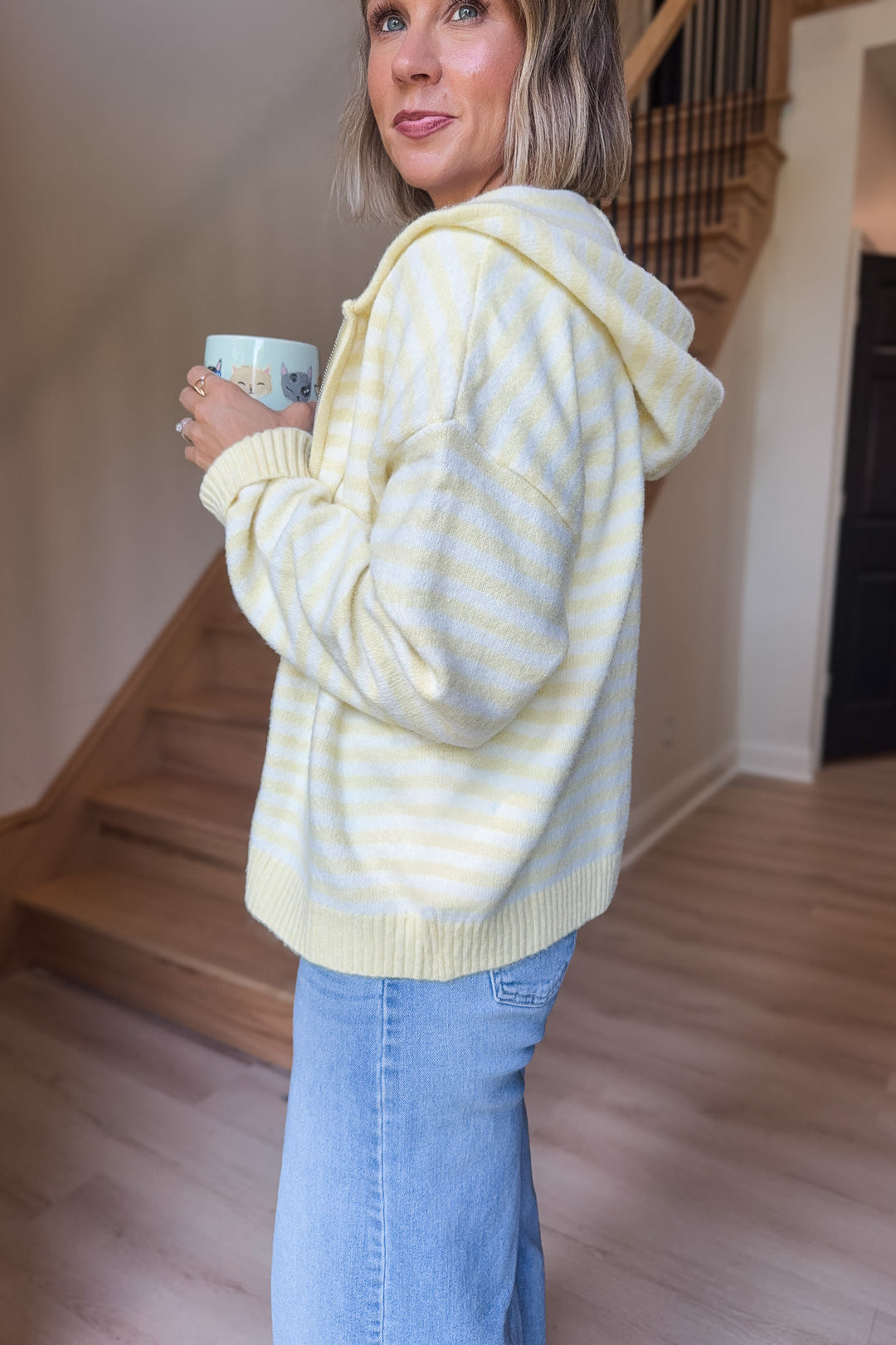 Butter Striped Zip Jacket
