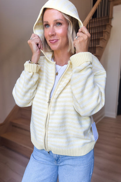 Butter Striped Zip Jacket