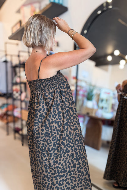 Hanna Leopard Print Maxi Dress