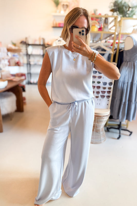 Addison Light Blue Modal Pants