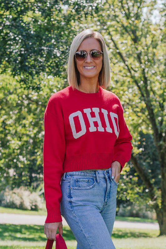 Classic Ohio Cropped Sweater