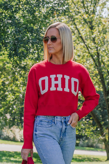 Classic Ohio Cropped Sweater- COMING SOON