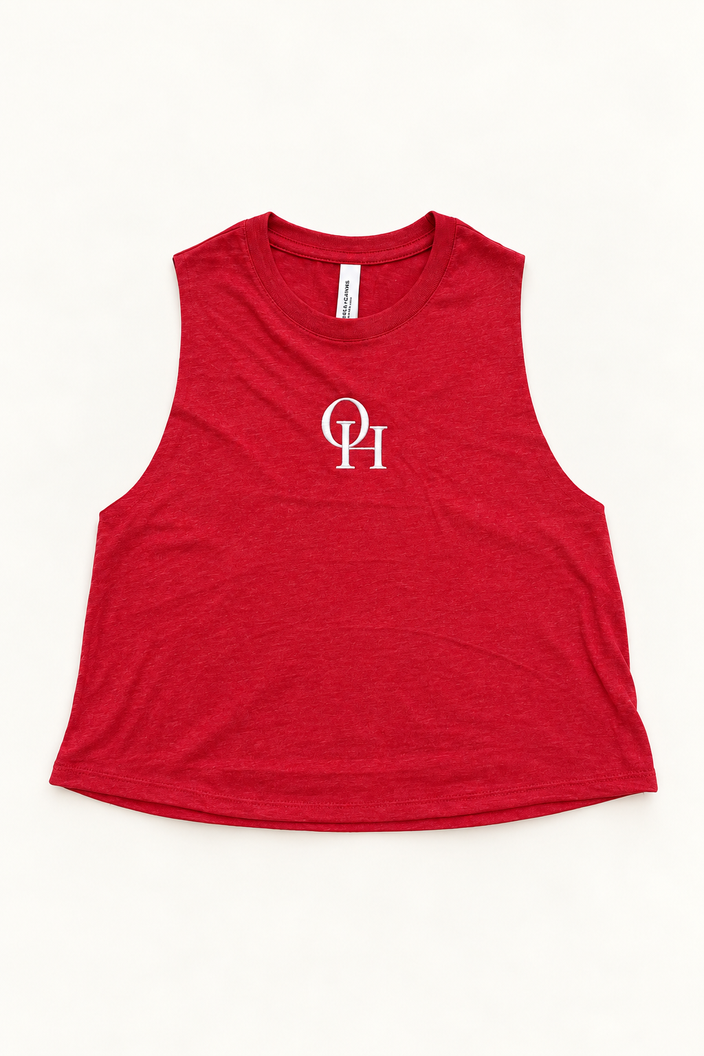 OH Embroidered Red Tank
