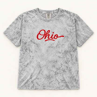 Script Ohio Smoked Grey Tee