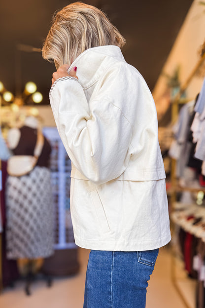 Georgie Brown Gingham Jacket