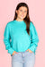 Aqua Blue Drop Sleeve Sweater