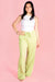 Lime Textured Pant