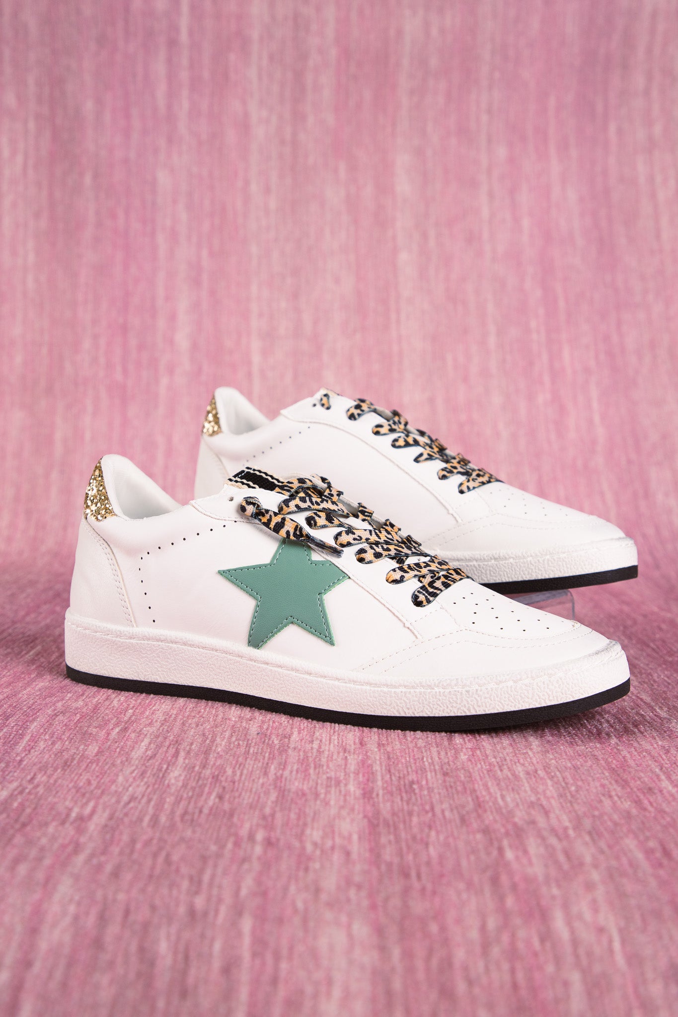 Shu Shop Sage and Gold Sneaker